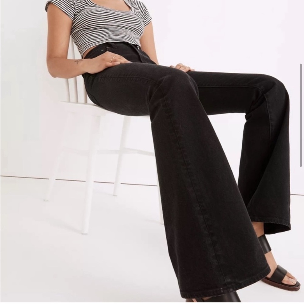 MADEWELL Flare Black Jeans 32 NWT Perfect Vintage Jean New with tags